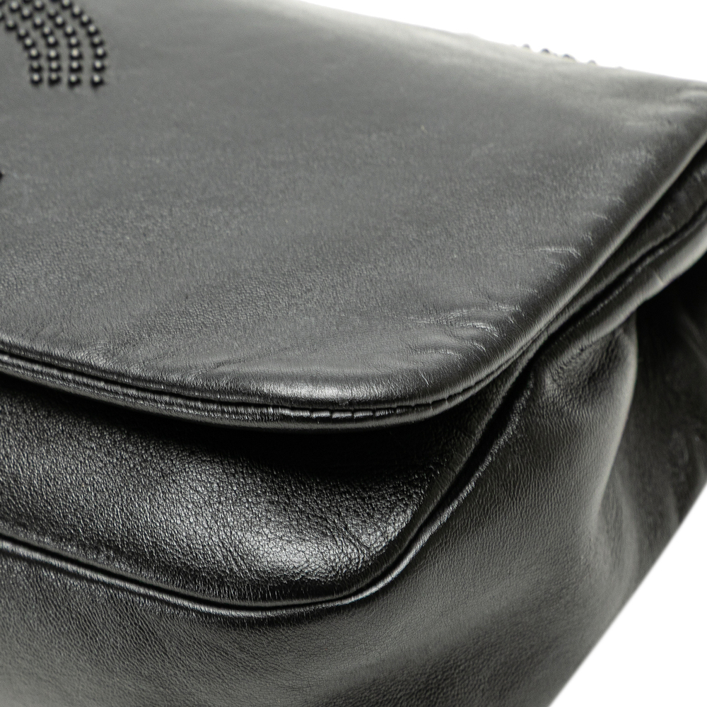 Pre-Loved Chanel CC Studded Lambskin East West Flap - Picture 11 of 12